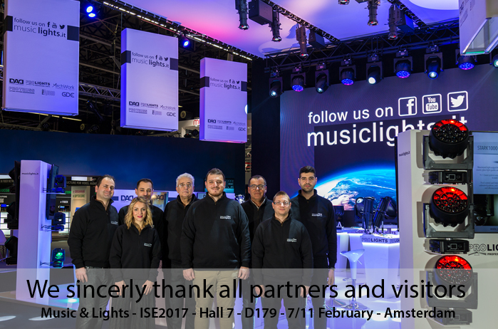 ISE2017: una entusiasmante edizione per Music & Lights