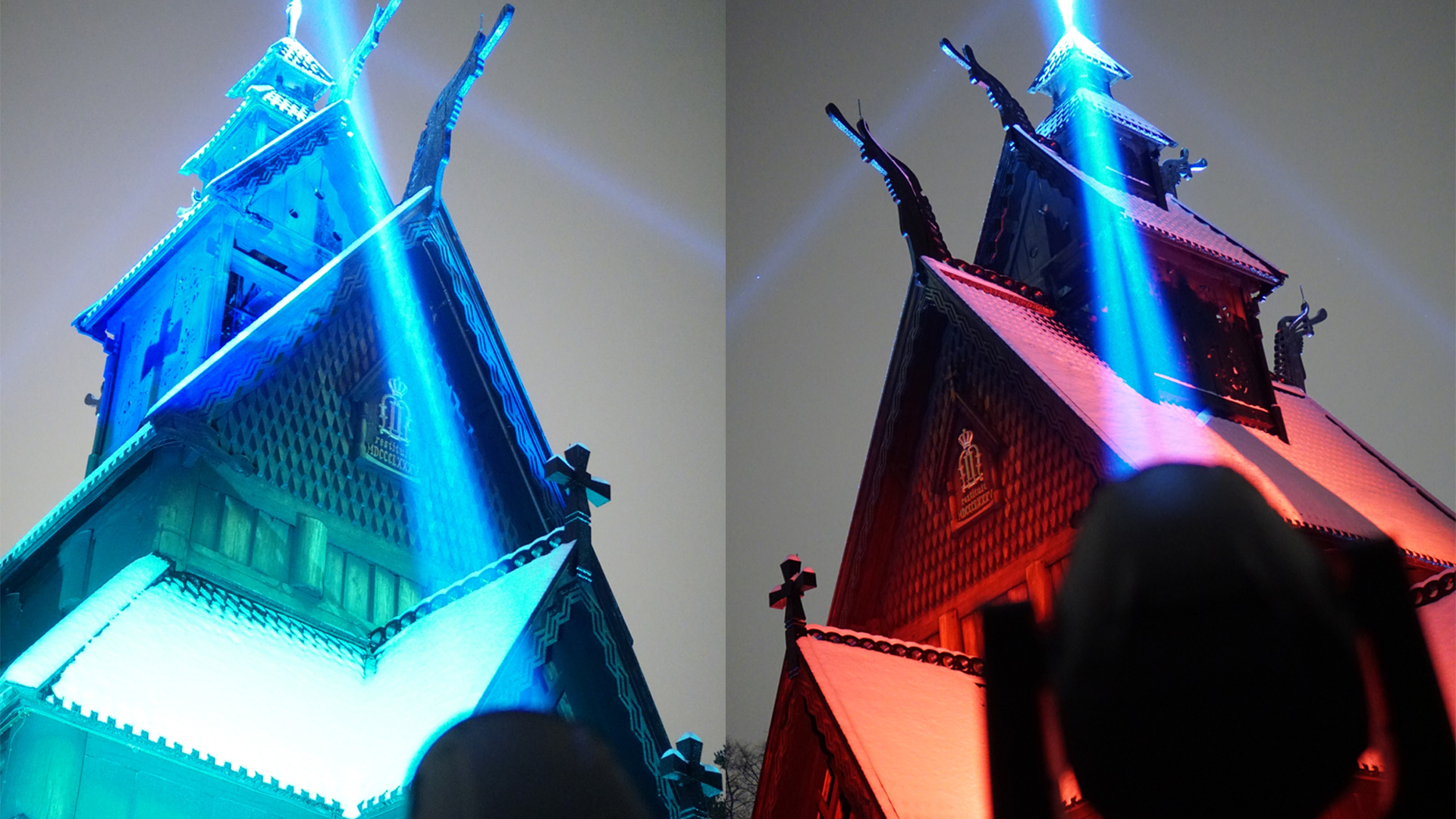 PROLIGHTs PANORAMA illuminano la Century Norwegian Stave Church
