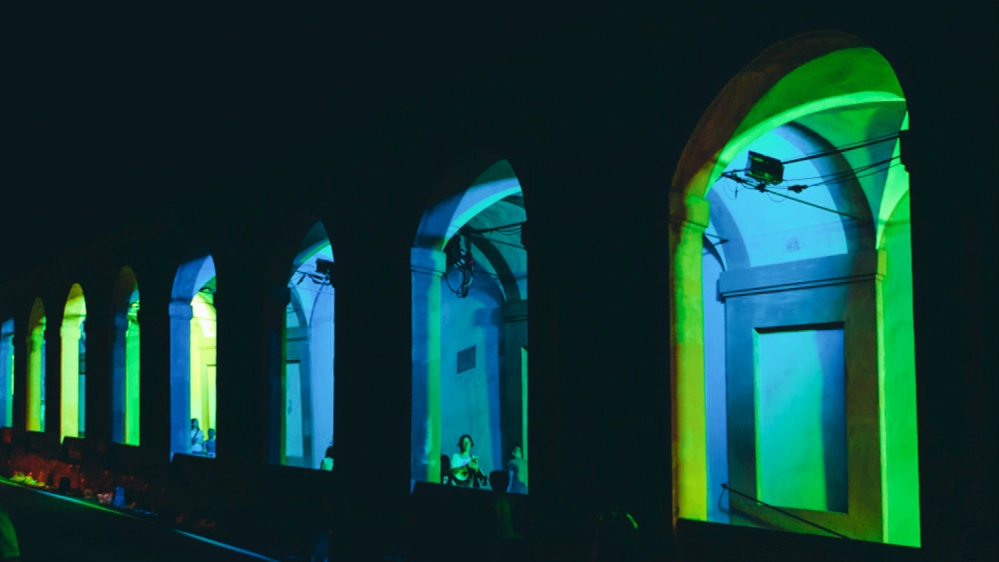 PROLIGHTS illuminates the arcades of the Sanctuary of San Luca in Bologna
