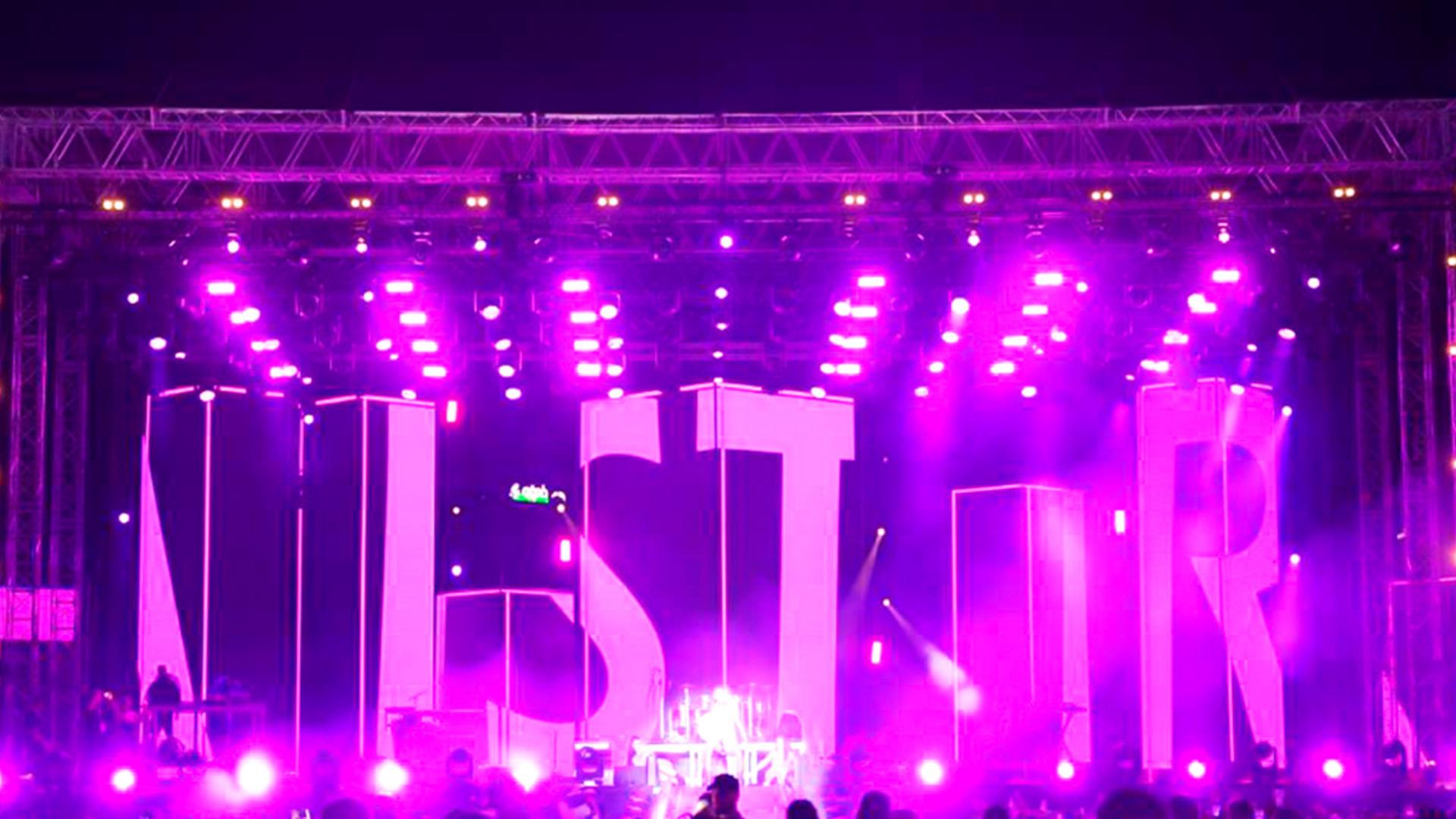 PROLIGHTS fixtures on stage for Noizy's Alpha Show 2 
