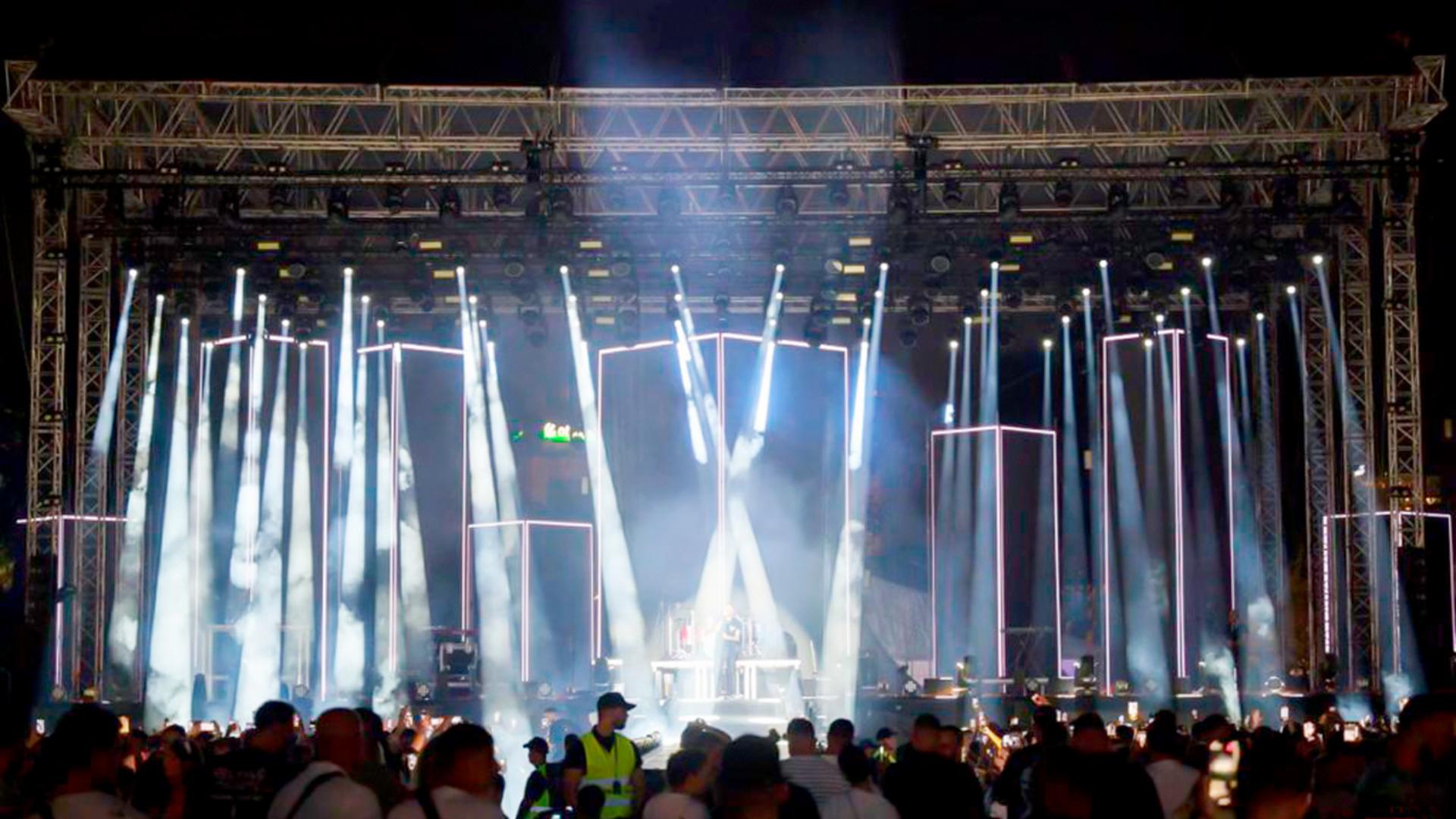 PROLIGHTS fixtures on stage for Noizy's Alpha Show 2 
