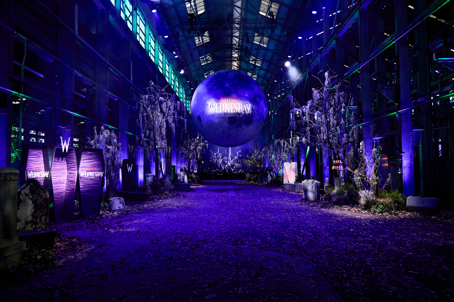 A gothic glow with PROLIGHTS for Netflix's Wednesday Season two premiere
