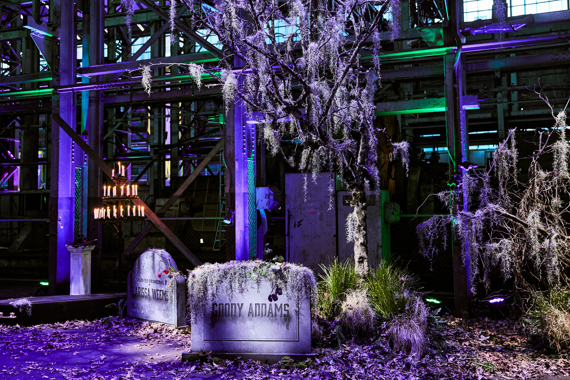 A gothic glow with PROLIGHTS for Netflix's Wednesday Season two premiere