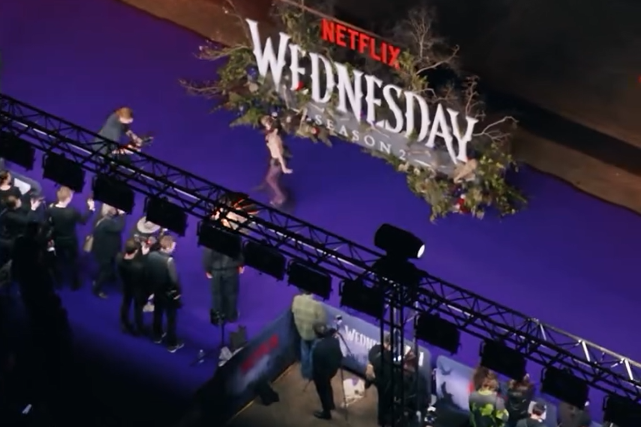 A gothic glow with PROLIGHTS for Netflix's Wednesday Season two premiere