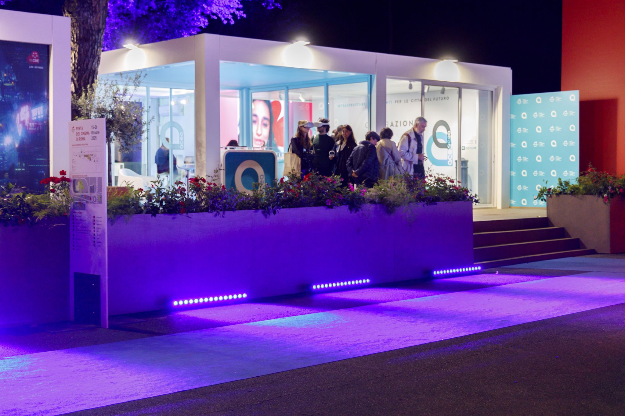 PROLIGHTS illuminates Acea's space at the Rome Film Fest